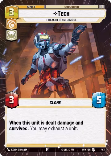 Tech - I Thought It Was Obvious (Hyperspace) (483), Homeworlds — Star Wars card price