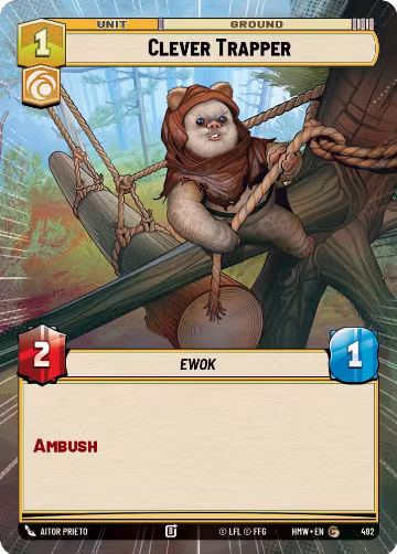 Clever Trapper (Hyperspace) (492), Homeworlds — Star Wars card price