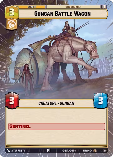 Gungan Battle Wagon (Hyperspace) (498), Homeworlds — Star Wars card price