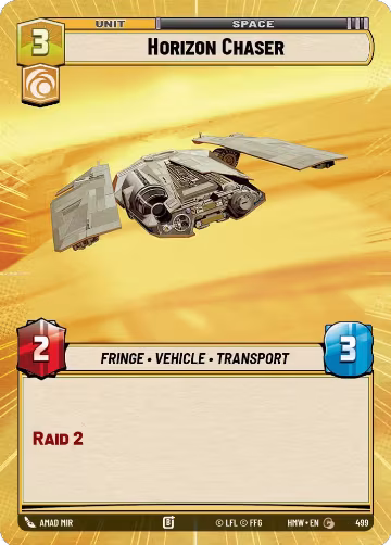 Horizon Chaser (Hyperspace) (499), Homeworlds — Star Wars card price