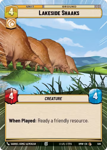 Lakeside Shaaks (Hyperspace) (500), Homeworlds — Star Wars card price