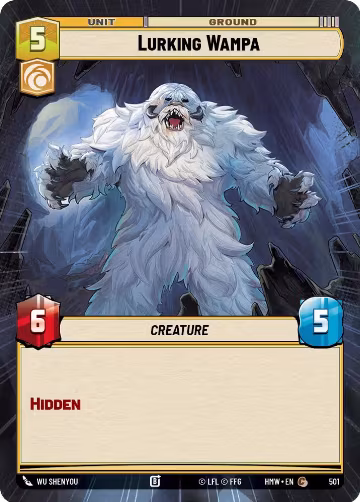 Lurking Wampa (Hyperspace) (501), Homeworlds — Star Wars card price