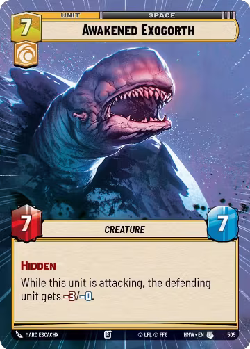 Awakened Exogorth (Hyperspace) (505), Homeworlds — Star Wars card price
