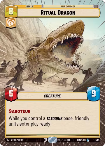 Ritual Dragon (Hyperspace) (506), Homeworlds — Star Wars card price