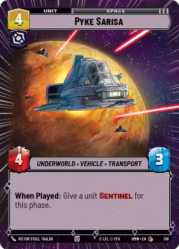 Pyke Sarisa (Hyperspace) (518), Homeworlds — Star Wars card price