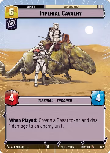 Imperial Cavalry (Hyperspace) (522), Homeworlds — Star Wars card price
