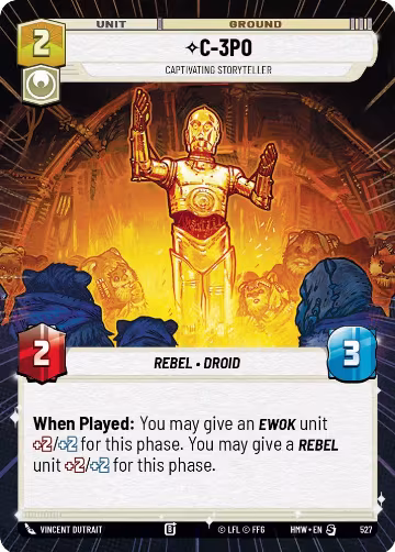 C-3PO - Captivating Storyteller (Hyperspace) (527), Homeworlds — Star Wars card price