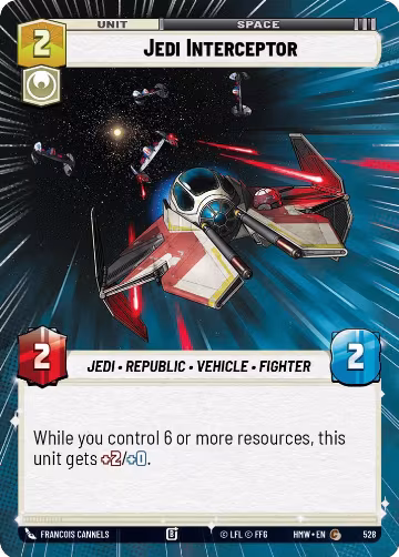 Jedi Interceptor (Hyperspace) (528), Homeworlds — Star Wars card price