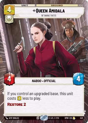 Queen Amidala - Retaking Theed (Hyperspace) (532), Homeworlds — Star Wars card price