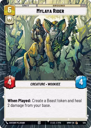 Mylaya Rider (Hyperspace) (534), Homeworlds — Star Wars card price