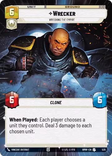 Wrecker - Wrecking the Empire (Hyperspace) (535), Homeworlds — Star Wars card price