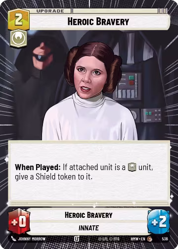 Heroic Bravery (Hyperspace) (536), Homeworlds — Star Wars card price