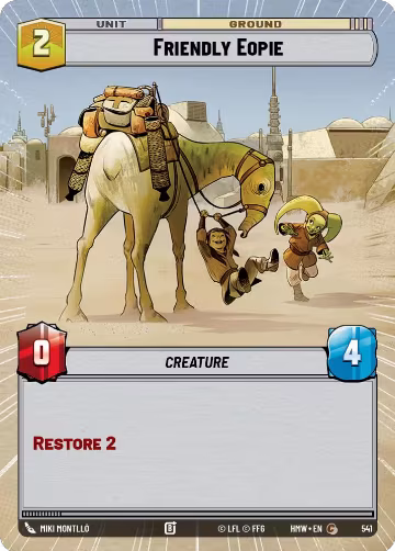Friendly Eopie (Hyperspace) (541), Homeworlds — Star Wars card price