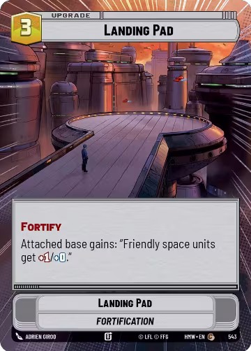 Landing Pad (Hyperspace) (543), Homeworlds — Star Wars card price