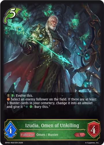Izudia, Omen of Unkilling (BP05-R001EN), Eightfold Retribution — Shadowverse card price