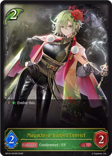 Magachiyo, Barbed Convict (BP19-001EN), Eightfold Retribution — Shadowverse card price