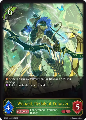 Wimael, Redolent Enforcer (BP19-003EN), Eightfold Retribution — Shadowverse card price