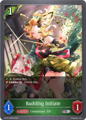 Budding Initiate (BP19-009EN), Eightfold Retribution — Shadowverse card price