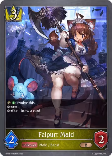 Felpurr Maid (BP19-032EN), Eightfold Retribution — Shadowverse card price
