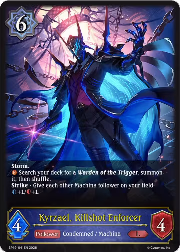 Kyrzael, Killshot Enforcer (BP19-041EN), Eightfold Retribution — Shadowverse card price