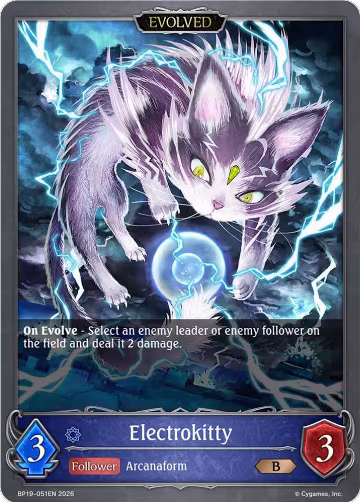 Electrokitty (Evolved) (BP19-051EN), Eightfold Retribution — Shadowverse card price