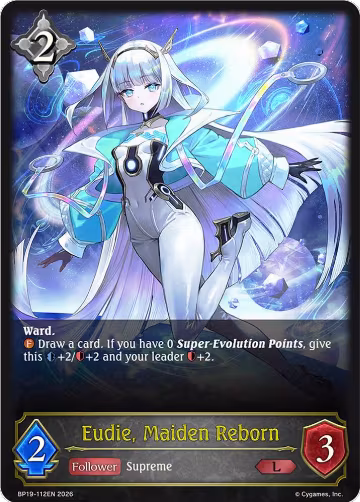 Eudie, Maiden Reborn (BP19-112EN), Eightfold Retribution — Shadowverse card price