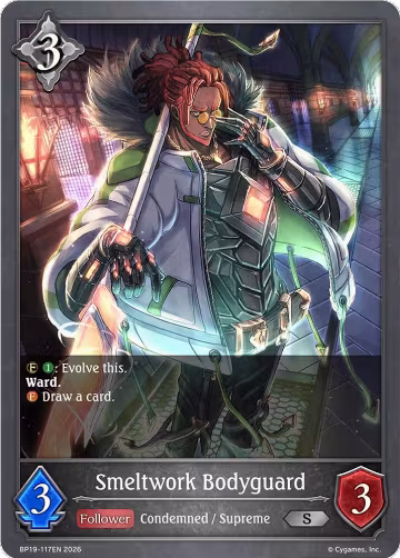Smeltwork Bodyguard (BP19-117EN), Eightfold Retribution — Shadowverse card price