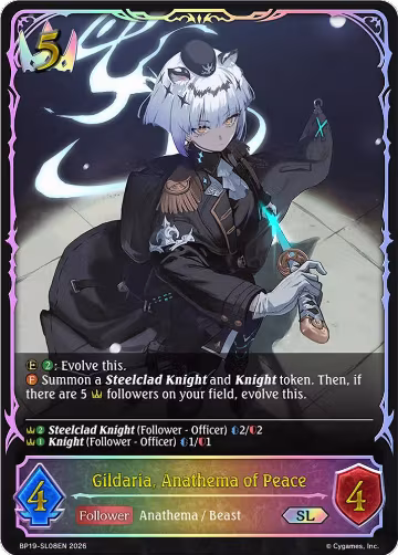 Gildaria, Anathema of Peace (SL) (BP19-SL08EN), Eightfold Retribution — Shadowverse card price