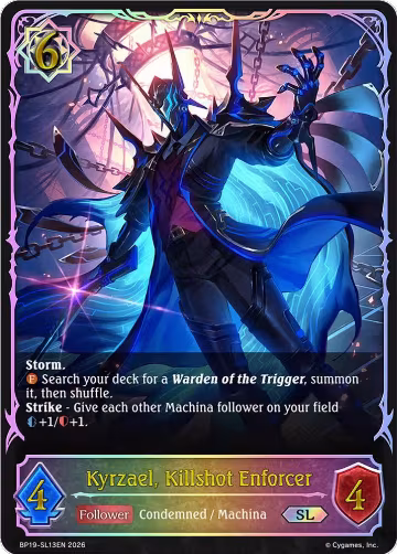 Kyrzael, Killshot Enforcer (SL) (BP19-SL13EN), Eightfold Retribution — Shadowverse card price