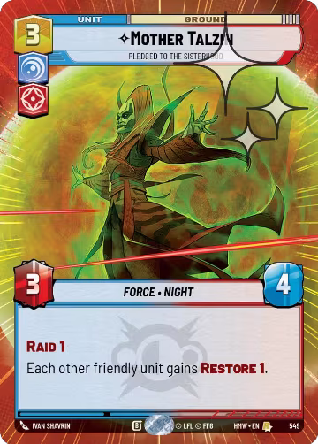 Mother Talzin - Pledged to the Sisterhood (Hyperspace Foil) (549), Homeworlds — Star Wars card price