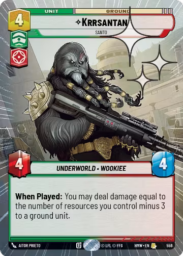Krrsantan - Santo (Hyperspace Foil) (556), Homeworlds — Star Wars card price