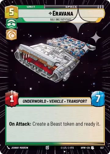 Eravana - Hauling Rathtars (Hyperspace Foil) (557), Homeworlds — Star Wars card price