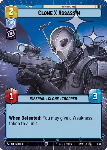 Clone X Assassin (Hyperspace Foil) (569), Homeworlds — Star Wars card price