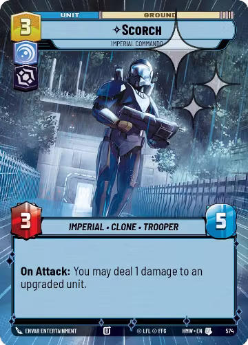 Scorch - Imperial Commando (Hyperspace Foil) (574), Homeworlds — Star Wars card price