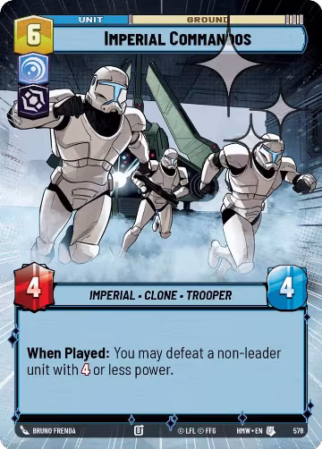 Imperial Commandos (Hyperspace Foil) (578), Homeworlds — Star Wars card price