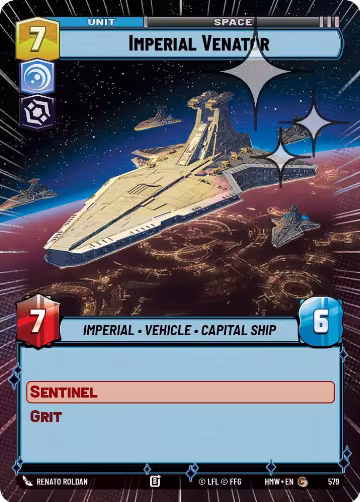 Imperial Venator (Hyperspace Foil) (579), Homeworlds — Star Wars card price