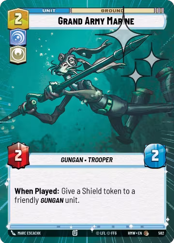 Grand Army Marine (Hyperspace Foil) (582), Homeworlds — Star Wars card price