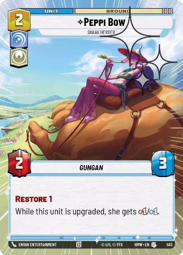 Peppi Bow - Shaak Herder (Hyperspace Foil) (583), Homeworlds — Star Wars card price