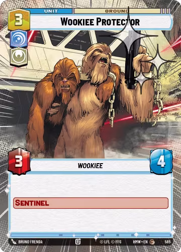 Wookiee Protector (Hyperspace Foil) (585), Homeworlds — Star Wars card price