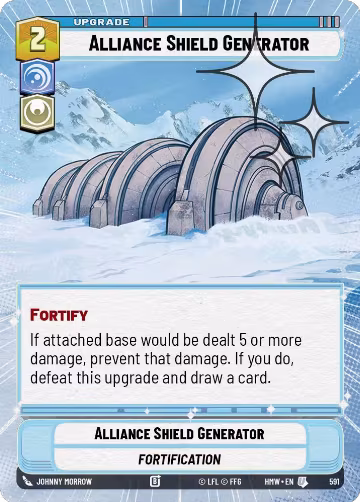 Alliance Shield Generator (Hyperspace Foil) (591), Homeworlds — Star Wars card price