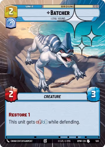Batcher - Loyal Hound (Hyperspace Foil) (593), Homeworlds — Star Wars card price
