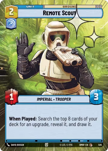 Remote Scout (Hyperspace Foil) (595), Homeworlds — Star Wars card price