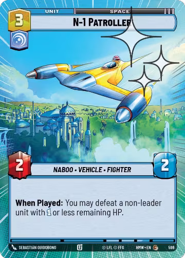 N-1 Patroller (Hyperspace Foil) (596), Homeworlds — Star Wars card price
