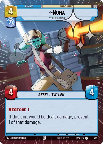 Numa - Still Fighting (Hyperspace Foil) (598), Homeworlds — Star Wars card price