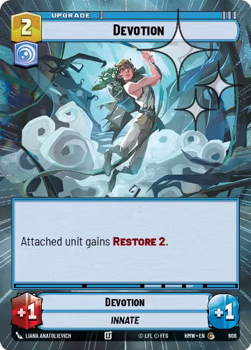 Devotion (Hyperspace Foil) (606), Homeworlds — Star Wars card price
