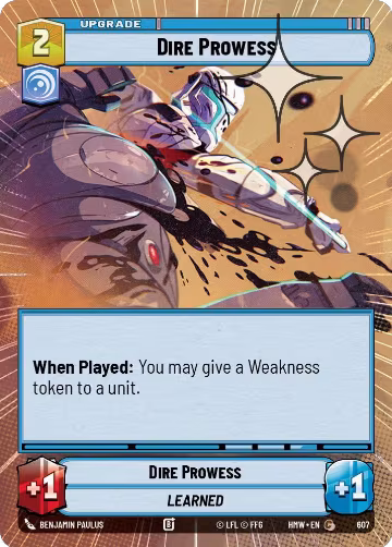 Dire Prowess (Hyperspace Foil) (607), Homeworlds — Star Wars card price