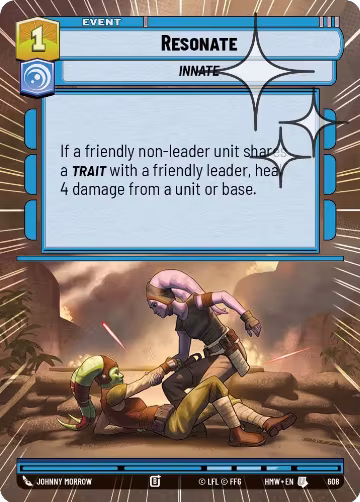 Resonate (Hyperspace Foil) (608), Homeworlds — Star Wars card price
