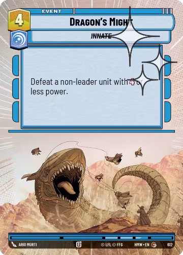 Dragon's Might (Hyperspace Foil) (612), Homeworlds — Star Wars card price