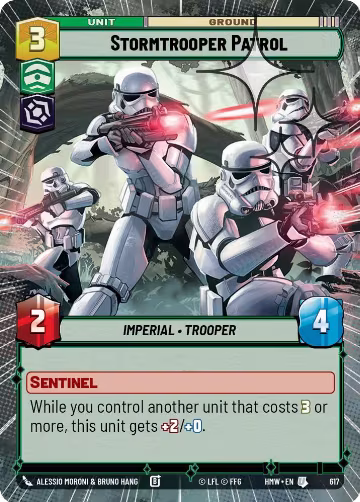 Stormtrooper Patrol (Hyperspace Foil) (617), Homeworlds — Star Wars card price