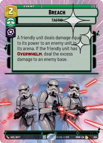Breach (Hyperspace Foil) (624), Homeworlds — Star Wars card price